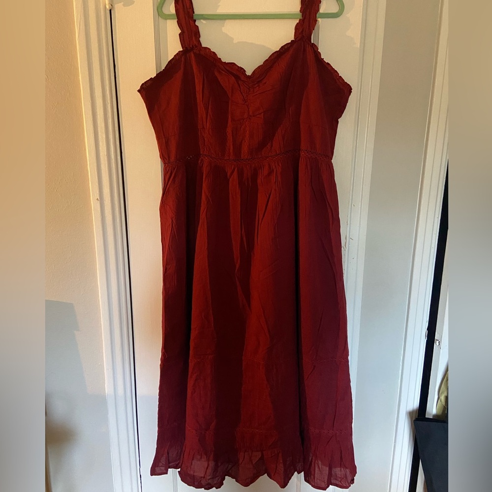NWT American Eagle Catie Corset Midi Dress - Antique Rose - Picture 6 of 11